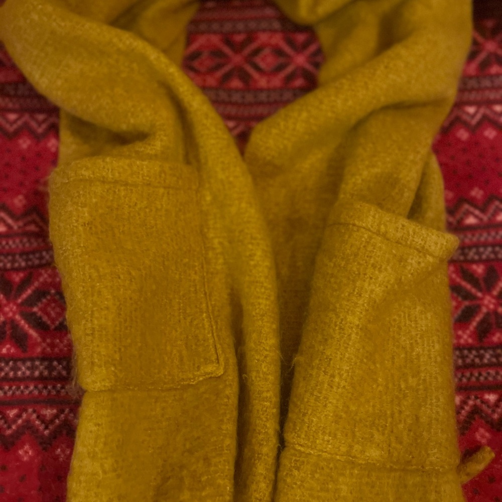 Cost Plus World Market Mustard Yellow Scarf